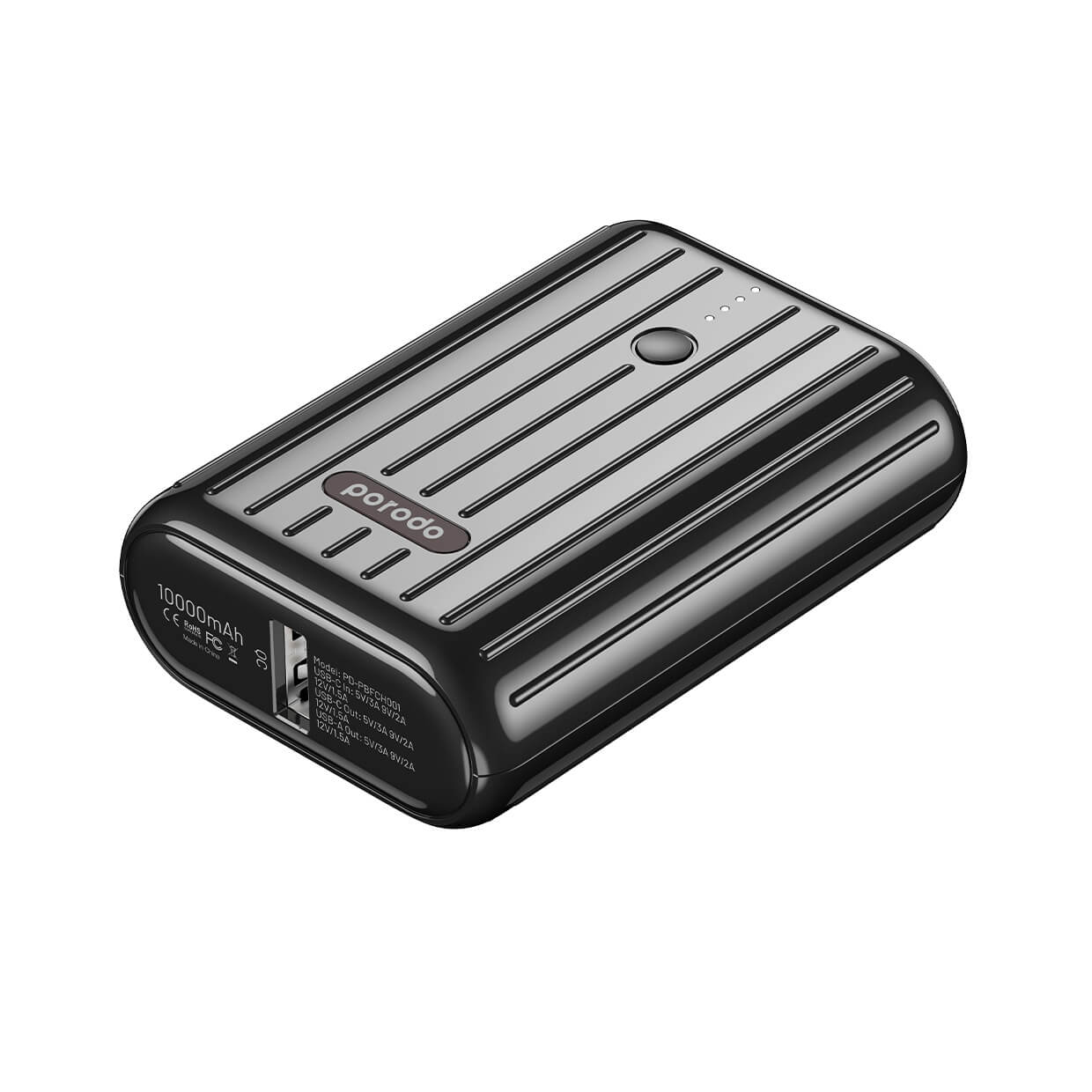Porodo Ultra-Compact PD with QC 10000mAh - Black