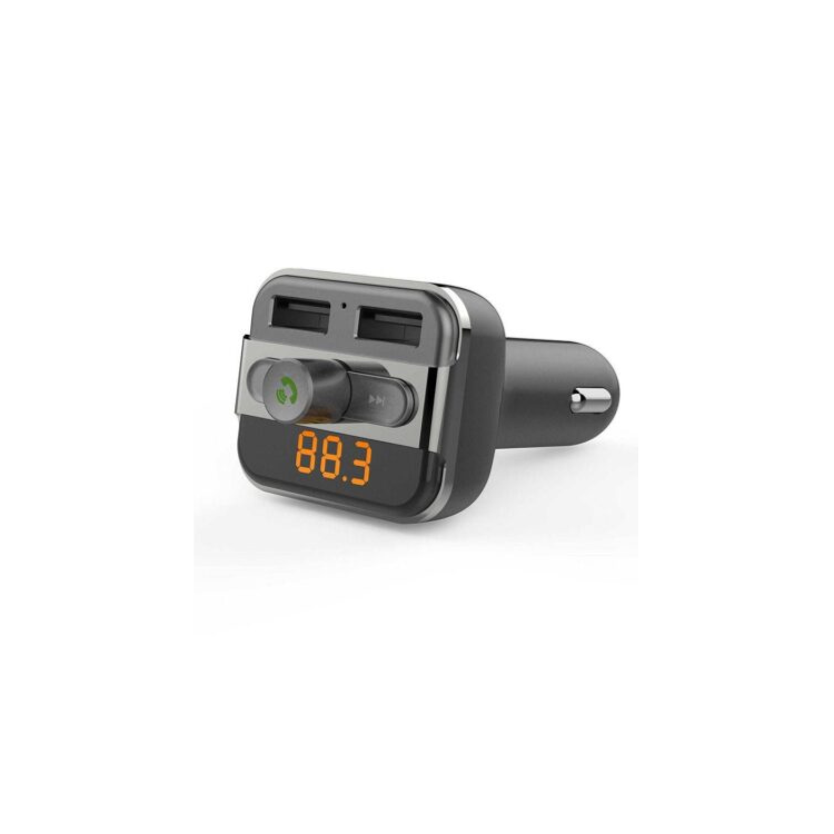 Porodo Bluetooth FM Transmitter FMBT17 Micro SD Card Slot & Microphone - Black