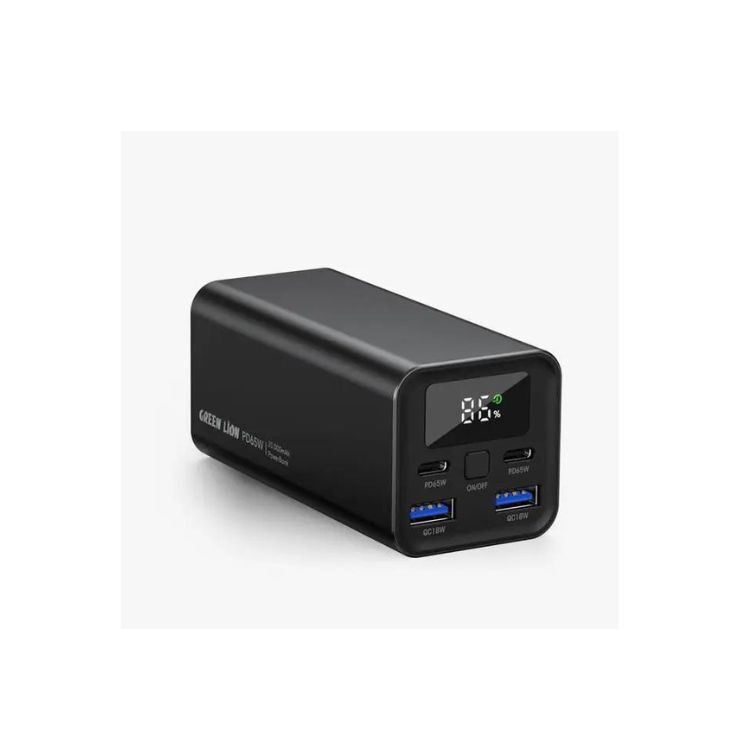 Green Lion Turbo Heavy Duty 20000mAh Power Bank - Black