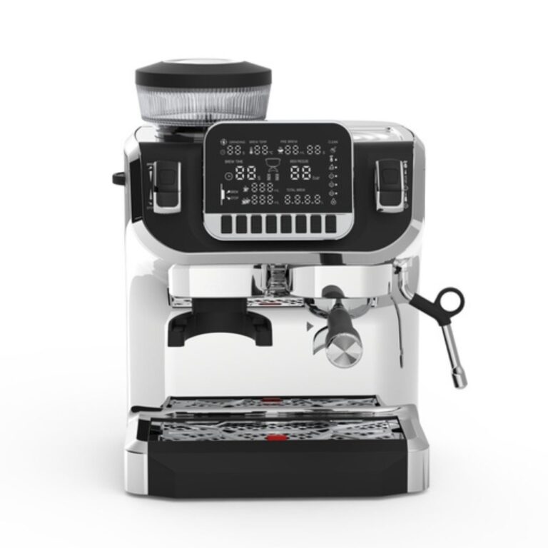 Lepresso Espresso Coffee Maker with Bean Grinder and LCD Display
